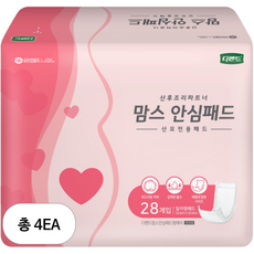 디펜드 산모용 맘스 안심 패드 일자형, FREE(onesize), 28개입, 4개