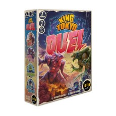 IELLO King of Tokyo Duel - 2인용 보드 게임 재미있고 전술적인 자이언트 몬스터 클래시 주사위 클래식 전략 만 8세 이상 2명의 플레이어 20분