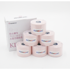 인스메딕 머슬메이트 키네시올로지 (근육테이프 스포츠테이프), 6개, 1세트, 핑크