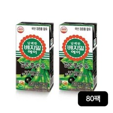 정식품 담백한 베지밀에이 검은콩두유 -, 190ml, 80개