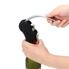 달자샵 와인병 마개 따개 와인오프너, 검정색, 1개