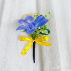 가더GADE 꽃코사지 행사코사지 옷핀 집게 조화코사지 가슴꽃장식 셀프웨딩 브라이덜샤워 부토니에 기업행사 졸업식 개업식 단체, 5K) BL
