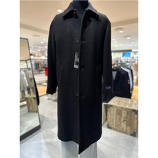 [레노마 캐주얼] WOOL CASHMERE 혼방 블랙 발마칸 코트 ROLMBH83A