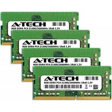 A-Tech 32GB Kit (4x8GB) DDR4 2666MHz RAM for Apple 2019 및 2020 iMac 27인치 Retina 5K(iMac19 1 iMac20 1 iMac20 2) PC4-, 1