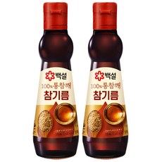 백설 100프로 통참깨 참기름, 300ml, 2개