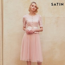 [샤틴] 샤스커트 진주 포인트 원피스 S202M604-51