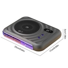 호환 스마트 온도 조절 코스터 전기 컵 워머 커피 차 우유 가열 소형 히터에, Grey US Plug, 1개