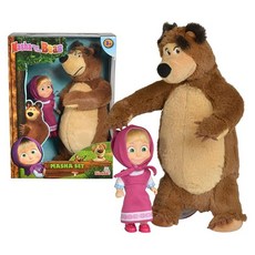 Masha and the Bear 마샤와 곰 인형세트, Masha Plush Set with Bear