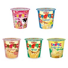 Calbee 쟈가리코 58g (5가지맛), 마요자가, 명란버터