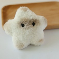 아기별 인형 열쇠고리 키링 LM-0287 봉제인형키링 토끼인형키링 미니인형키링, 화이트