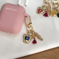 정녕마켓 해리포터 기숙사 에어팟 키링 버즈키링, 파랑-레번클로