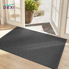 DEXI 1개 바닥 출입구 발판 매트 웰컴 현관 미끄럼방지 발매트 그레이 도어매트 43.5*75cm 61*91cm 76.5*120cm, Gray