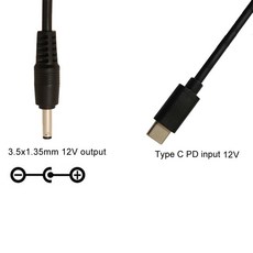 USB 5V 9V 12V 55 POWER LOGIC 공급 장치 케이블 어댑터 변환기 WIFI 라우터 LED 조명 카메라, 02 12V35X135 TYPE C