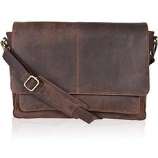 해외1455934 Clifton Heritage 가죽 메신저 가방 Locking 노트북 서류가방 For 남자 Adjustable Satchel H