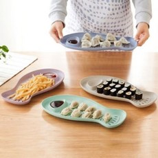 파스텔 물고기 접시 디저트 트레이, 그린