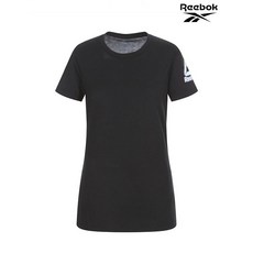 리복 Reebok 여성 클래식 코튼 빅로고 반팔티셔츠 RETS1F329BK