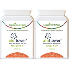 서플리먼트플레이스 supplement place Ahiflower 서플리먼트 플레이스 아히플라워 오일 700mg 오메가 369 SDA ALA LA GLA OA 함유 60정 2병, x, 1개