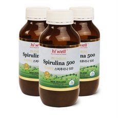 하이웰 하와이안 스피루리나 500정 뉴질랜드, 250g, 3병, 3개