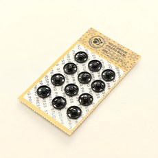 HAPPY BEARS 按扣 10mm 12入, 黑色, 3片