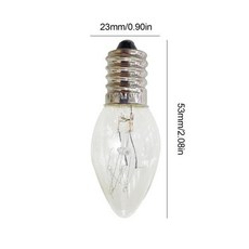 E14 소금 램프 전구 투명 웜 옐로우 C7 텅스텐 세트당 6 pcs 220V 10W 90LM, 01 E14