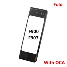 전면 터치 패널 LCD 디스플레이 유리 교체 부품 삼성 호환 갤럭시 Z 폴드 2 5G 용 외부, [02] Fold With OCA, 02 Fold No OCA, Fold With OCA, 1개