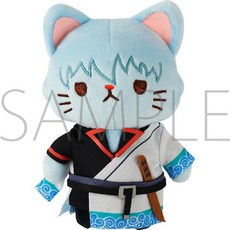 MOVIC Gintama withCAT 은혼 네코누이 고양이 인형, 사카타긴토키고양이14cm