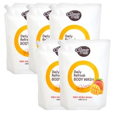 샤워메이트 데일리 리프레시 바디워시 2000ml/무배, 5개, 2000ml