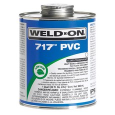 WELDON 웰드온 717 (투명) PVC 접착제 1kg, 1개
