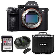 Sony a7R III 42.4MP Fullframe Mirrorless ILCE Camera 128GB Bundle, One Color_One Size, 상세 설명 참조0, 상세 설명 참조0