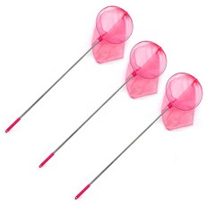 접이식 안테나형 잠자리채 곤충채집 물고기뜰채(랜덤), 3개