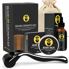 Naland Beard Growth Kit 비어드 그로우스 키트 오일 롤러 빗 밤