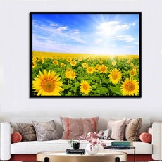 해바라기비즈십자수