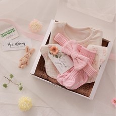 [출산백일선물] 우이동금손 리틀래빗 5종선물세트 (선물포장)