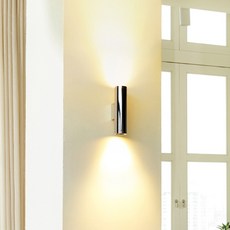  LED 3인치 라인 원통 벽등 화이트 블랙 골드 크롬 