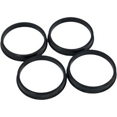 Gallop Domain Hubcentric Rings (4개 팩) - 66.1mm ID ~ 73.1mm OD 블랙 Poly 카본 Plastic Hubrings Hub 차량 허