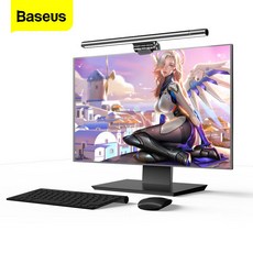 Baseus LED 데스크 램프 스크린 바 라이트 PC 컴퓨터 노트북 매달려 LED 라이트 테이블 램프 LCD 모니터 램프 연구 독서 USB 라이트|USB 가젯|, 1개, 폴란드, White