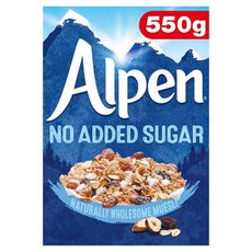 Alpen Muesli No Added Sugar 알펜 뮤즐리 무설탕 550g, 1개