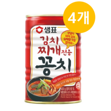 샘표 김치찌개 전용 꽁치 통조림, 400g, 4개