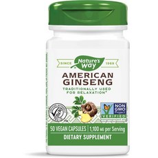 네이쳐스웨이 아메리칸 진생 루트 550mg 캡슐, 50개입, 1개
