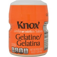 Knox 녹스 젤라틴 Gelatine 454g 4개