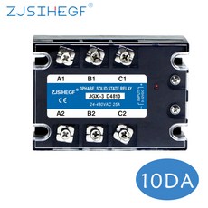 3 상 SSR 100DA/AA 3-32VDC/70-280VAC 모터 온도 컨트롤러 용 솔리드 스테이트 릴레이 부하 100A, [01] 10A, [01] DC-AC, 1개