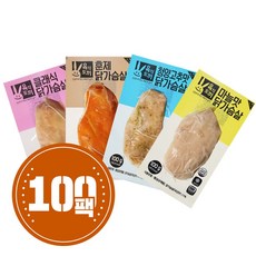 육식토끼 소프트 닭가슴살 100g 10kg 100팩 스팀, 청양고추맛