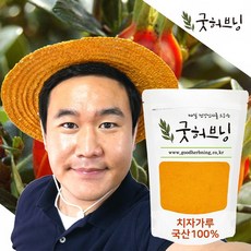 굿허브닝 치자 가루 분말 물 열매 염색 차 국산 200g, 1개 - 치자추출물