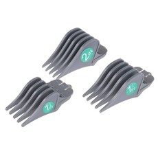 대형 헤어 클리퍼 빗 가이드 3Pcs 32/38/51MM 교체 헤어 가드 빗 Wahl 헤어 트리머 클리퍼 세트, [03] GRAY, 03 GRAY, 회색, 1개
