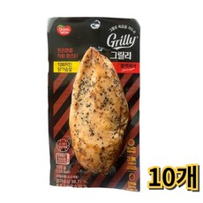 동원 그릴리 직화치킨 닭가슴살 블랙페퍼/냉장-일반박스 발송, 10개, 105g