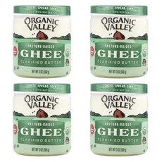 Organic Valley 오가닉 밸리 정제 기버터 368g, 4개