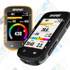 자전거속도계 GPS 무선 네비게이션 한글판 BSC300 컬러, 1개, 블랙