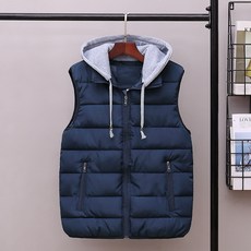 마켓A 캐주얼 후드 패딩조끼