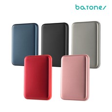 바톤즈 양면발열 휴대용 충전식 손난로 보조배터리 5000mAh HOT9, 핑크