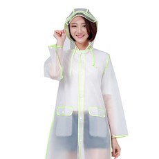 others 동경 하 는 생활 동일 모델 빅토리아 한국 판 우의 코트 왕 홍 투명 녀 패션 브랜드 방수 롱 전신 노란색 M